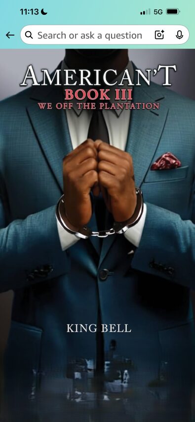 Person in a blue suit with hands clasped, wearing a watch and red pocket square, with book title overlay.