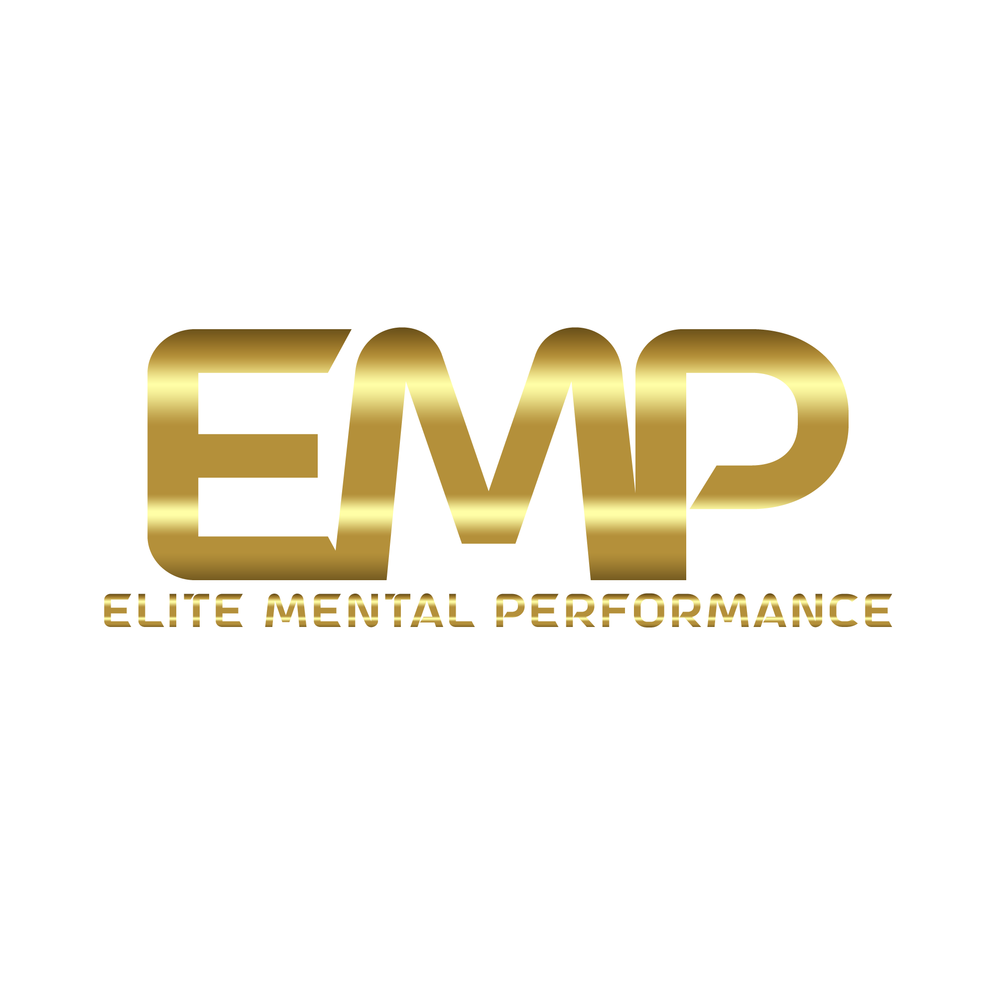 Gold text reads 'EMP' with smaller text below saying 'Elite Mental Performance' on a black background.