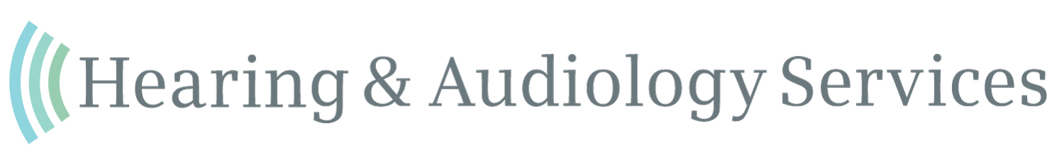 Hearing and Audiology Services logo with text and sound wave icon